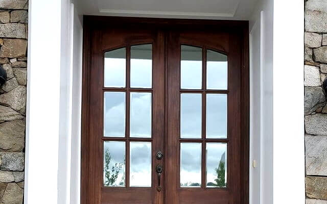 Mirror tinted front door